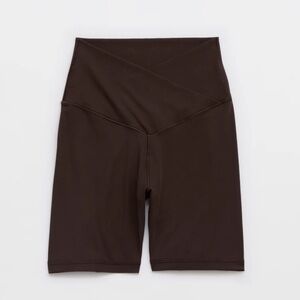 Offline by Aerie brown Crossover Bike Shorts